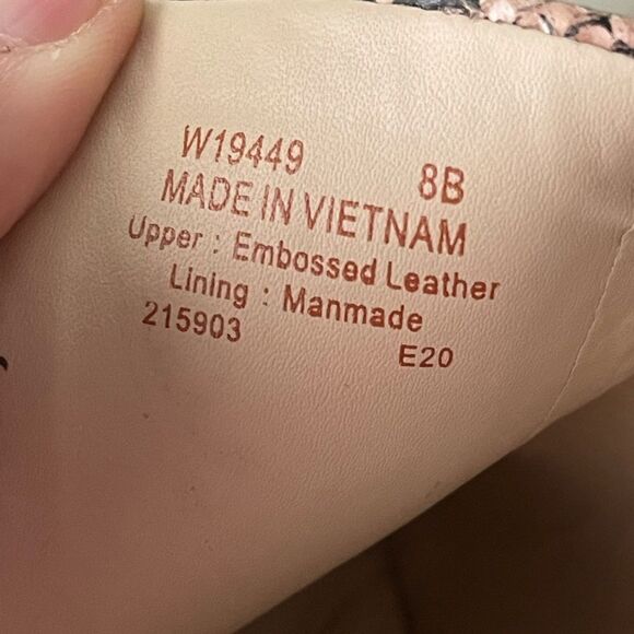 NWOT Cole Haan Vicky Slingback snake skin heel, 8 - Picture 11 of 15